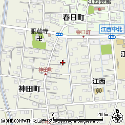 静岡県浜松市中央区神田町695周辺の地図