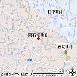 大阪府東大阪市東石切町6丁目周辺の地図
