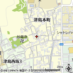 岡山県岡山市北区津島本町周辺の地図