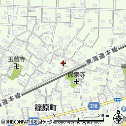 静岡県浜松市中央区篠原町3797周辺の地図
