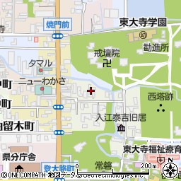 奈良県奈良市水門町27周辺の地図
