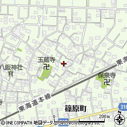 静岡県浜松市中央区篠原町3827周辺の地図