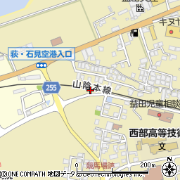 益田市馬事公苑周辺の地図