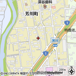 静岡県浜松市中央区芳川町634周辺の地図