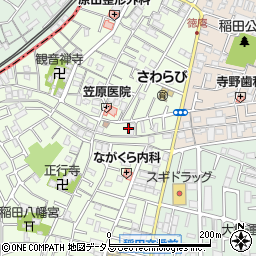 大阪府東大阪市稲田本町3丁目21-6周辺の地図