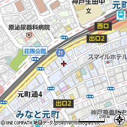 麺屋 天孫降臨 元町店周辺の地図
