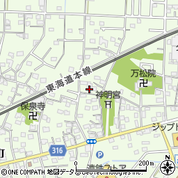 静岡県浜松市中央区篠原町1182周辺の地図