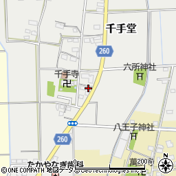 静岡県磐田市千手堂690周辺の地図