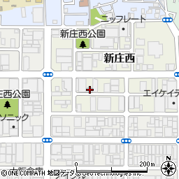 大阪府東大阪市新庄西4-10周辺の地図