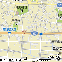 静岡県浜松市中央区高塚町4665周辺の地図
