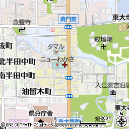 奈良県奈良市押上町周辺の地図
