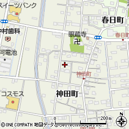 静岡県浜松市中央区神田町666周辺の地図