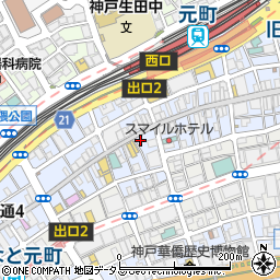 本高砂屋 神戸元町本店周辺の地図