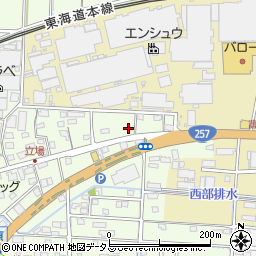 静岡県浜松市中央区篠原町19周辺の地図