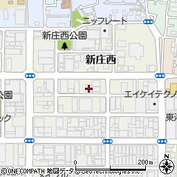 大阪府東大阪市新庄西4-28周辺の地図