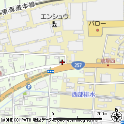 静岡県浜松市中央区篠原町3周辺の地図