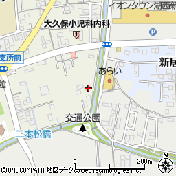 静岡県湖西市新居町浜名164-3周辺の地図