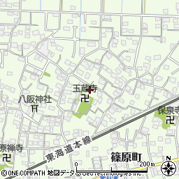 静岡県浜松市中央区篠原町3855周辺の地図