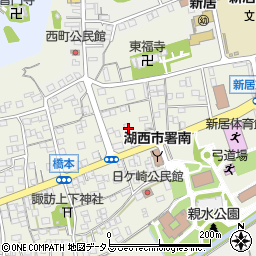 静岡県湖西市新居町浜名677周辺の地図