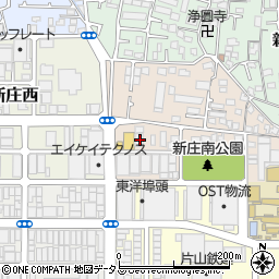 大阪府東大阪市新庄南7-7周辺の地図