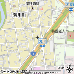 静岡県浜松市中央区芳川町517周辺の地図