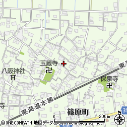 静岡県浜松市中央区篠原町3830周辺の地図