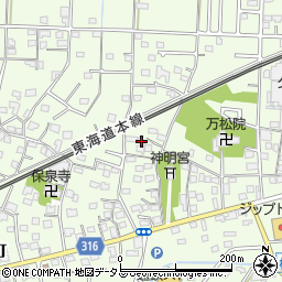 静岡県浜松市中央区篠原町1184周辺の地図