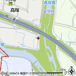 岡山県岡山市北区高塚261周辺の地図