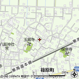 静岡県浜松市中央区篠原町3829周辺の地図