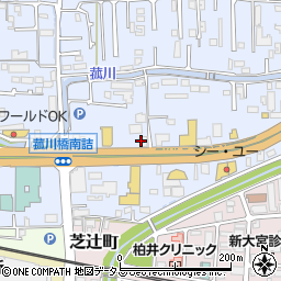 ローソン奈良法華寺西店周辺の地図