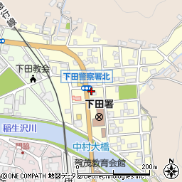 静岡県下田市東中周辺の地図