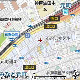 ＰＡＵＬ神戸元町店周辺の地図
