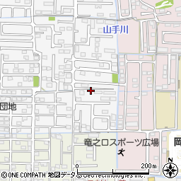 岡山県岡山市中区四御神69周辺の地図