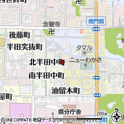 奈良県奈良市北半田東町11周辺の地図
