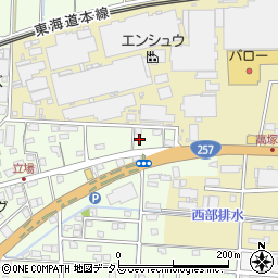 静岡県浜松市中央区篠原町33周辺の地図