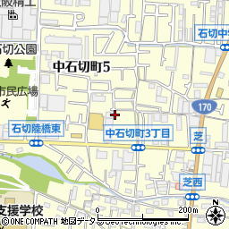 キリン堂　東大阪中石切店周辺の地図