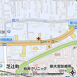 トヨタユナイテッド奈良ネッツトヨタ奈良新大宮店周辺の地図