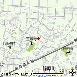 静岡県浜松市中央区篠原町3832周辺の地図