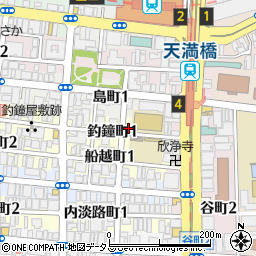 大阪府大阪市中央区釣鐘町1丁目1-10周辺の地図