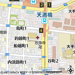 大阪府大阪市中央区釣鐘町1丁目1-1周辺の地図