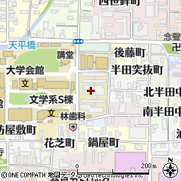 奈良県奈良市半田横町周辺の地図