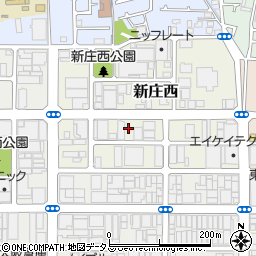 大阪府東大阪市新庄西4周辺の地図