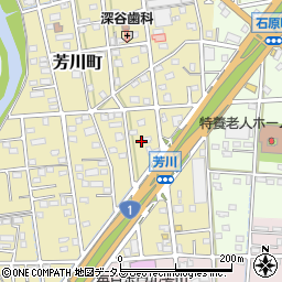 静岡県浜松市中央区芳川町516周辺の地図