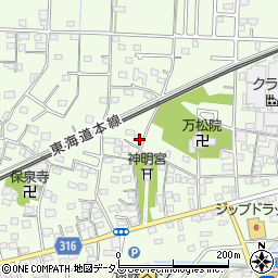 静岡県浜松市中央区篠原町1204周辺の地図