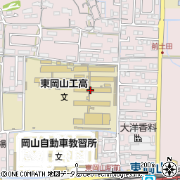 岡山県立東岡山工業高等学校周辺の地図