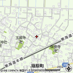 静岡県浜松市中央区篠原町3820周辺の地図
