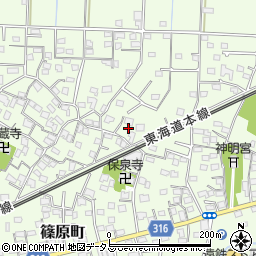 静岡県浜松市中央区篠原町3776周辺の地図