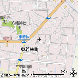 静岡県浜松市中央区東若林町1300周辺の地図