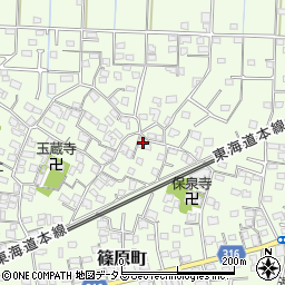 静岡県浜松市中央区篠原町3800周辺の地図