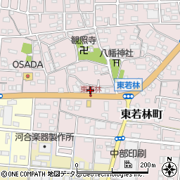 静岡県浜松市中央区東若林町1180周辺の地図